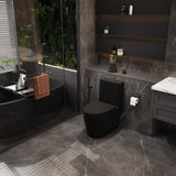 Dual-Flush One Piece Toilet 1.1/1.60 GPF, Water-Saving Elongated Comfort Height Floor Mounted, Soft W1573P143501