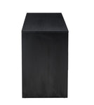 ZUN WOOD MDF BOARDS, 6 Drawers Dresser, Black W370P159970