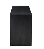 ZUN WOOD MDF BOARDS, 6 Drawers Dresser, Black W370P159970