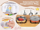 Kids Pretend Play Kitchen Set Certified Realistic Sound with Storage & Accessories 99592607