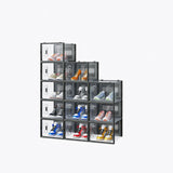 Black, Big Size, 12PCS, 36*28*21cm, Shoe Box, Plastic Mesh, Freely Combinable 29720958