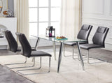 Modern Dining Chairs with Faux Leather Padded Seat Dining Living Room Chairs Upholstered Chair with W115181766