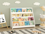 4-Tier Kids Bookshelf, Toddler Book Display Shelves, Helps Keep Bedrooms, Playrooms, and Classrooms 07880776