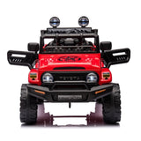 ZUN Licensed TOYOTA FJ Cruiser,12V Kids ride on car 2.4G W/Parents Remote Control,electric car for W1396107513