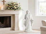 29.5" Virgin Mary Statue Handcrafted Religious Garden Sculpture for Outdoor Patio Lawn 37198699