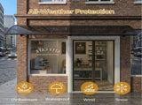 Awning for Door Entrance with Drainage Sink, 40x80 Inch Window Canopy Exterior, UV Rain Snow 14392151