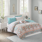 ZUN Twin Boho Comforter Set with Bed Sheets B03595867