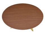 37Inch Round Dining Table, Small Round Kitchen Table With Golden Metal Legs, Suitable For 2 To 4 W3357P395498