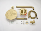 Shower System, Wall Mounted Shower Faucet Set for Bathroom with High Pressure 10" Stainless Steel W2287P182583
