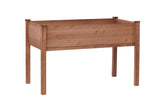 48x24x30 inch Raised Garden Bed with Legs, Elevated Wooden Planter Box for Outdoor Plants Flowers W2640P290604