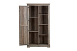 ZUN Tall Storage Cabinet Barn Door Storage Country Wood Rustic Farmhouse Pantry Cupboard Barn Door W2275P149117