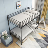 Twin over Twin Bunk Bed, Metal Frame with Ladder W84034154