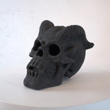 ZUN Refractory Materials Fireproof Imitated Human Fire Pit Skulls Gas Log for NG, LP Wood Fireplace, W2734P194127