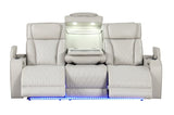 ZUN Fortuner Modern Style Upholstery Recliner Sofa Made with Wood & Massage Function Included-Beige B009P287718