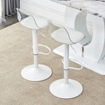 ZUN Modern minimalist bar chairs and bar stools. Can rotate 360 &deg; and adjust lifting. PET backrest and W1151135513