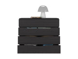 Aralia Drawer Dresser, Four Drawers, Superior Top, Black Wengue B097P474286