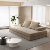 86.6"Multifunctional Convertible Sofa Bed with 2 Removable Backrests and 2 Pillows,Fuffy Chenille W3219P340668