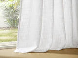 2- Piece 40x102" 300gsm poly linen curtain with 7 pinch pleat per pc B035P482982