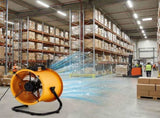 US Standard MLD-400 Barrel Fan 110V 192W 16inch Floor Barrel Fan Mobile Fan with Handle Copper Motor 88372561
