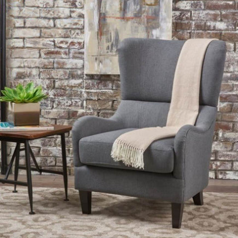 ZUN Modern Upholstered Armchair with Solid Leg, Leisure Single Sofa Chair for Living Room Bedroom 56512.00FCCL