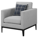 Light Grey Cushion Back Chair B062P153747