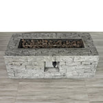 ZUN Fiber Reinforced Concrete Propane/Natural Gas Fire pit table B120P197826