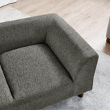 ZUN Pet sofa with backrest and armrests, modern rectangular pet sofa suitable for medium and large dogs, W487P228083