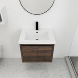 Bathroom Cabinet With Sink,Soft Close Doors,Float Mounting Design,24 Inch For Small W99969683