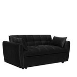 ZUN 64.9 "3-in-1 foldable large size sofa bed, modern velvet double sofa, sofa bed with adjustable back, W2564P228262