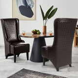 23.03" Wide Faux Leather High-Back Accent Chair, Comfy High Wingback Chair, Living Room Chair with W680P313515