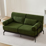 Modern Loveseat Sofa 59" Sofa Couch 2-Seater Sofa with Flexible USB Ports , Unique Cylindrical N719P290584F