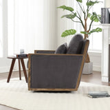 COOLMORE Corduroy Swivel Chair, Comfy Accent Sofa Chair for Living Room, 360 Degree Swivel W395P209395