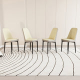 A set of 4 dining chair, modern style chair made of high-quality PU Leather fabric with thick soft W2189P168411