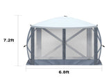 6.8' x 7.2' Outdoor pop-up camping canopy 23928746