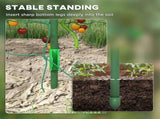 Green Metal A-Frame Arch Trellis, Outdoor Climbing Plant Net Stand, 57"x66"x81" 69225706
