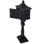 ZUN Cast Aluminum Mail Box,Postal Box , Mailbox Color Black W46563686