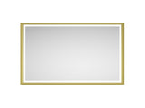 60 x 48 Inch LED Bathroom Mirror with Aluminum Frame, Wall Mounted Vanity Mirror, Anti-Fog, Memory, W2287P279113