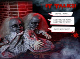 2.8ft Twin Girls Halloween Standing Decoration 82022106