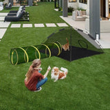 Outdoor Cat Play Tent with Tunnel, Portable Cat Playhouse Indoor Outdoor, Cat Playpen Enclosed 51628562
