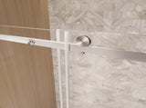 Frameless Single sliding shower door 48 "W x 76" H, 1/4 " Clear Tempered Glass, Explosion W1675P412310