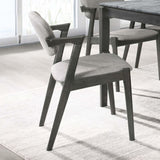 Brown Grey and Black Dining Chair B062P153895