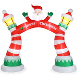 8.9 FT Lighted Christmas Inflatable Archway, Inflatable Santa Claus Christmas Arch, Blow Up Yard 72604457