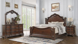 Traditional Style 3-Drawer Night stand With metal drawer pulls Made with Wood in Walnut B009P225188