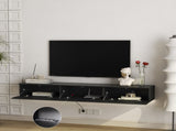 Floating TV Stand Wall Mounted with 16 Color LEDs,67" Modern TV Stand, Floating TV Cabinet W1321P220184
