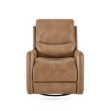 Dublin 30" Swivel Power Recliner Arm Chair Saddle Brown Faux Leather B2719P328580