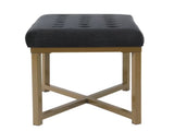 Metal Bench Velvet Seat, Multiple Colors 35911001