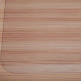 PVC Dull Polish Chairmat Protection Floor Mat 90x120x0.15cm Rectangular 75505734