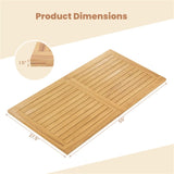 55 "x 27.5" rectangular teak tabletop 09965876