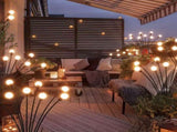 6solar garden lights outdoor, firefly solar wind swing, IP4X waterproof solar outdoor 42471444