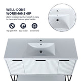 48 Inch Freestanding Bathroom Vanity With Resin Basin,48x18 W99951398
